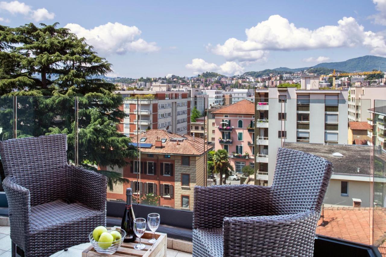 Panoramic Penthouse - Happy Rentals Lugano Zewnętrze zdjęcie